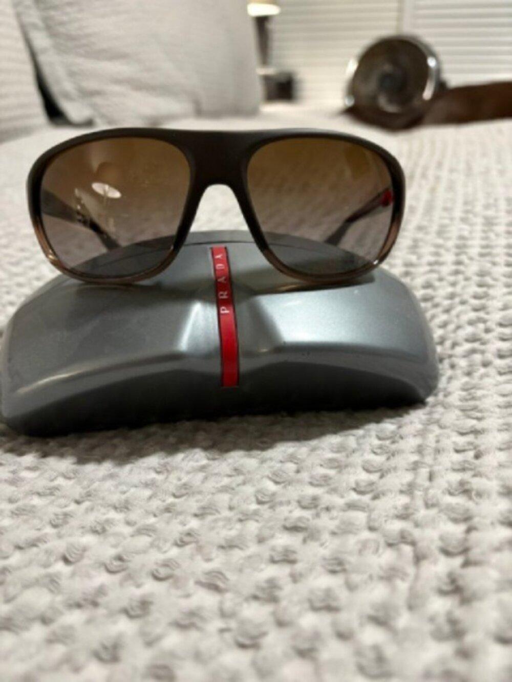 Prada SPS 06N GA1-1A1 Shield Brown Sunglasses 64-16-130